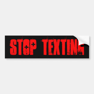 Autocollant De Voiture Arrêtez le service de mini-messages