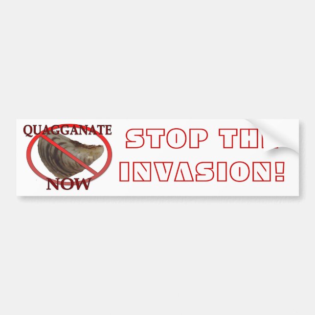 Autocollant De Voiture Arrêtez l'invasion (Devant)