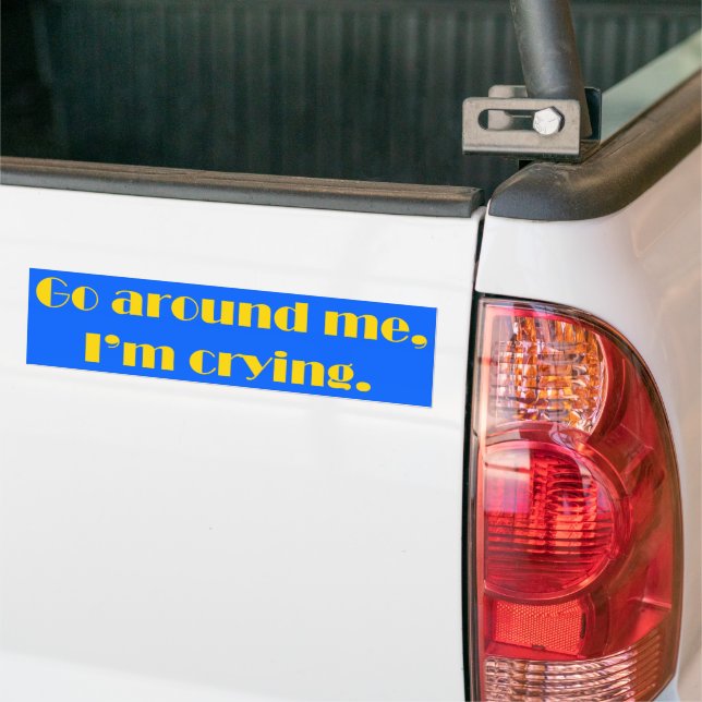 Autocollant De Voiture Arrière moi, je pleure (Sur camion)