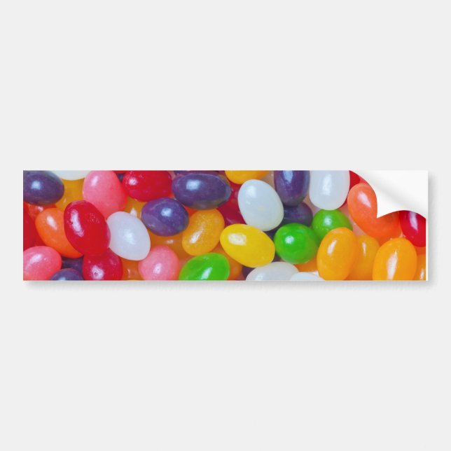 Autocollant De Voiture Arrière - plan de bonbons mous - dragées à la (Devant)