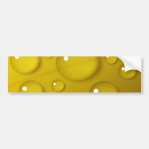 Autocollant De Voiture Arrière - plan de goutte d'eau jaune