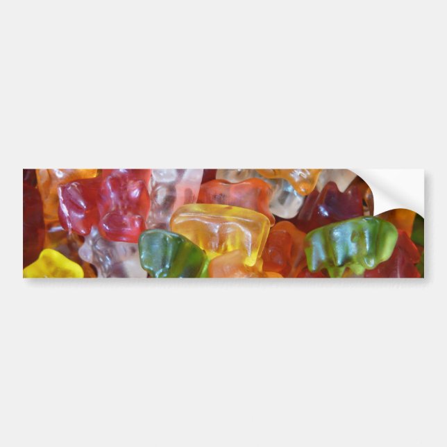 Autocollant De Voiture Arrière - plan de Gummy Bears (Devant)