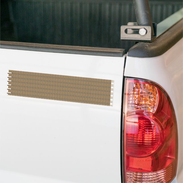 Autocollant De Voiture arrière - plan rayé marron et beige (Sur camion)