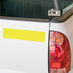 Autocollant De Voiture Arrière - plan vibrant Solid Jaune