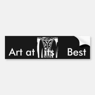 Autocollant De Voiture Art Abstrait africain