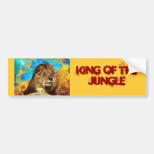 Autocollant De Voiture Art Africain-Lion-Numérique