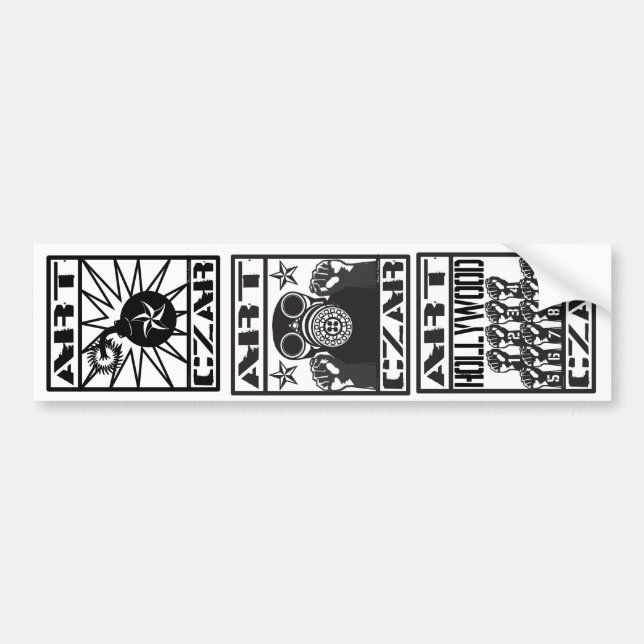 Autocollant De Voiture Art Czar - Sticker pare-chocs 3 voies #2 (Devant)