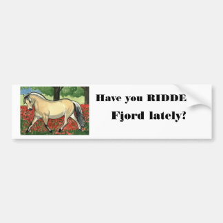 Autocollant De Voiture ART de CHEVAL norvégien de fjord