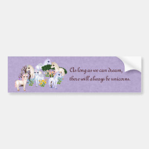 Autocollant De Voiture Art de pixel de jardin de licorne