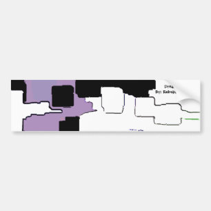 Autocollant De Voiture Art géométrique "Dream in Purple"