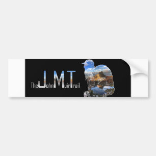 Autocollant De Voiture Art - Hiker Silhouette - John Muir Trail Texte