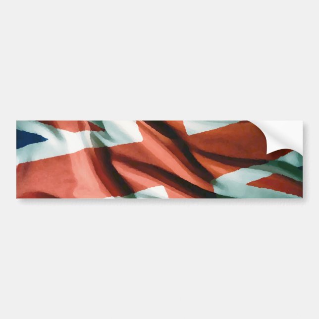 Autocollant De Voiture Art pop du drapeau britannique (Devant)