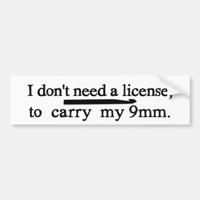 Autocollant De Voiture Artisanat de licence Crochet Hook (Devant)