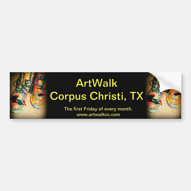 Autocollant De Voiture ArtWalk Corpus Christi, TX (Devant)