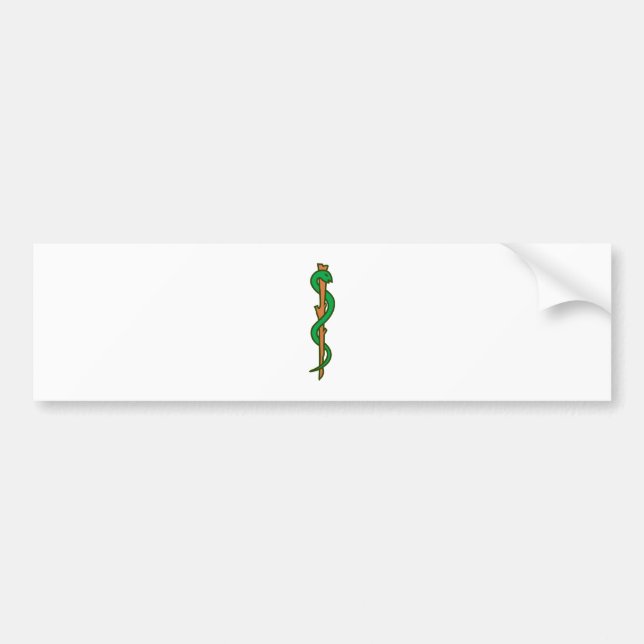 Autocollant De Voiture Asclepius staff (Devant)