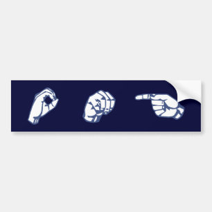 AUTOCOLLANT DE VOITURE ASL OMG