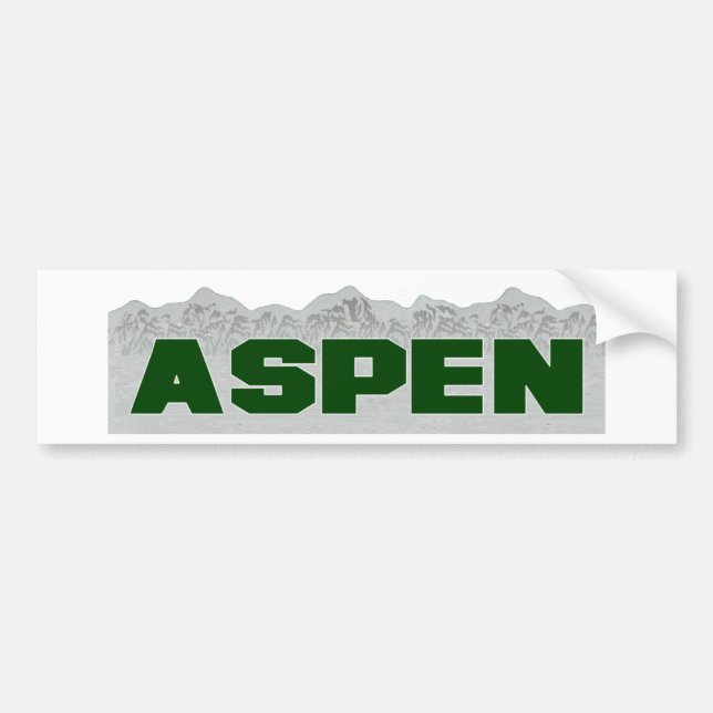 Autocollant De Voiture Aspen, le Colorado (Devant)