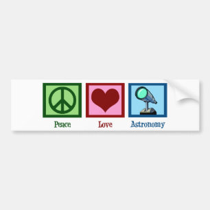 Autocollant De Voiture Astronomie d'amour de paix