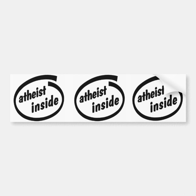 Autocollant De Voiture Athée à l'intérieur d'adhésif pour pare-chocs - la (Devant)