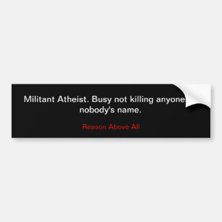 Autocollant De Voiture Athée militant