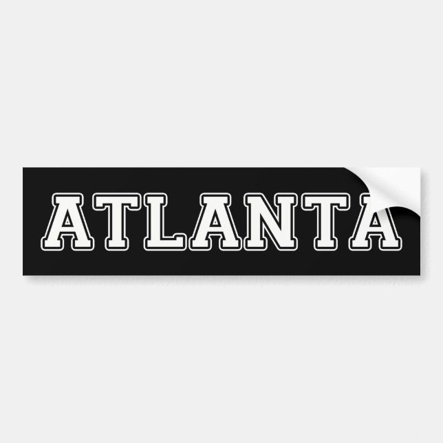 Autocollant De Voiture Atlanta Géorgie (Devant)