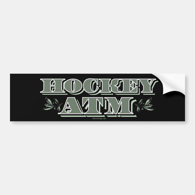 Autocollant De Voiture ATM de hockey (Devant)