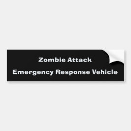 Autocollant De Voiture Attaque BumperSticker de zombi