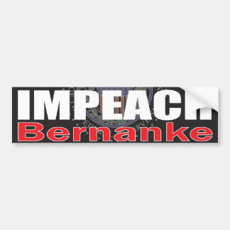 Autocollant De Voiture Attaquez Bernanke