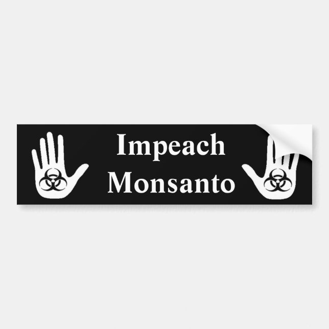 Autocollant De Voiture Attaquez Monsanto (Devant)
