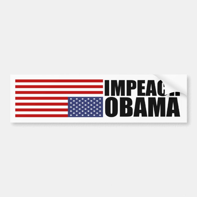 Autocollant De Voiture Attaquez Obama (Devant)