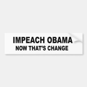 Autocollant De Voiture Attaquez Obama - maintenant qu'est le changement