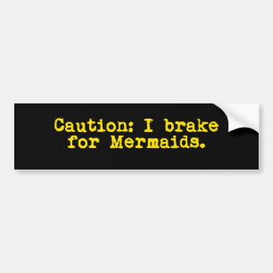 Autocollant De Voiture Attention Je Freins Pour Les Sirènes