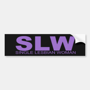 Autocollant De Voiture Attitudes - "femme lesbienne célibataire "