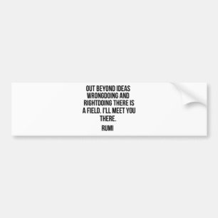 Autocollant De Voiture Au delà des idées… Rumi