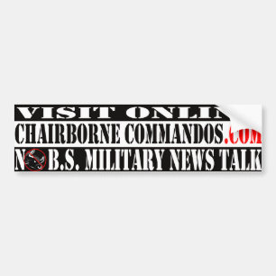 Autocollant De Voiture AUCUN adhésif pour pare-chocs de commando des BS