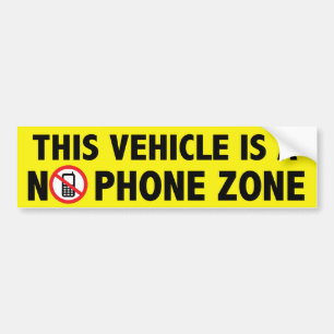 Autocollant De Voiture Aucun adhésif pour pare-chocs de zone de téléph