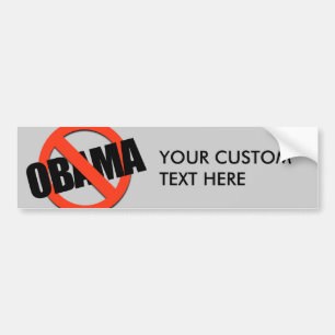 AUTOCOLLANT DE VOITURE AUCUN ADHÉSIF POUR PARE-CHOCS D'OBAMA