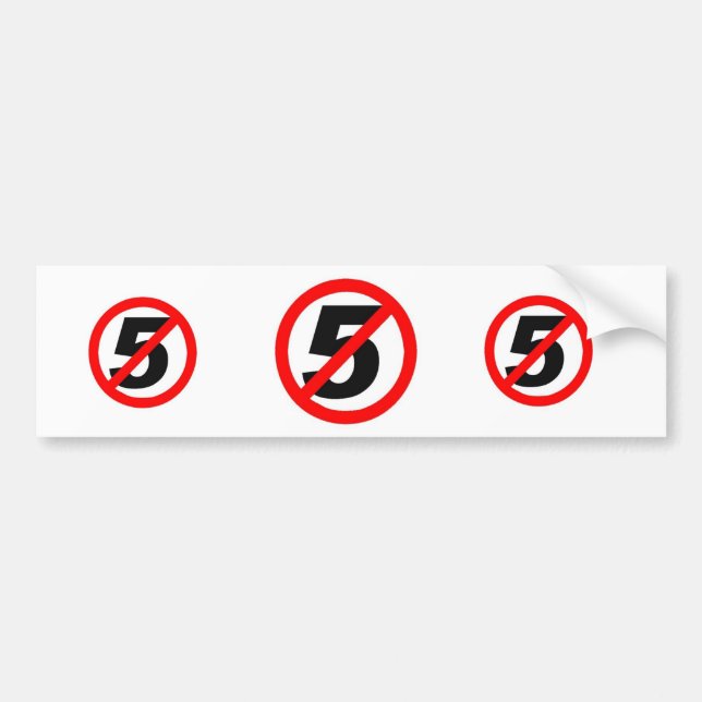 Autocollant De Voiture Aucun adhésif pour pare-chocs SB5 (Devant)