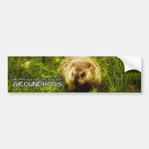 Autocollant De Voiture Aucun homme n'est un échec qui a Groundhogs