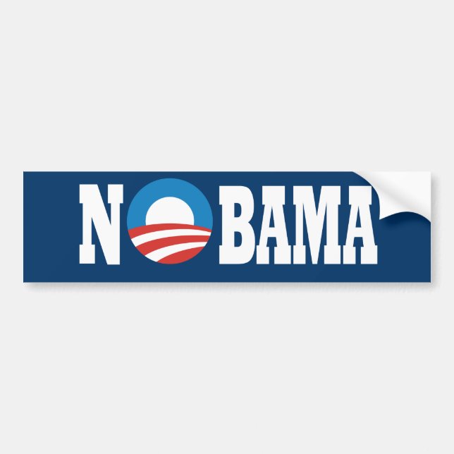 Autocollant De Voiture aucun obama (Devant)