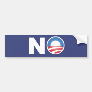Autocollant De Voiture Aucun Obama en 2012
