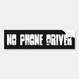 AUTOCOLLANT DE VOITURE AUCUN PILOTE TÉLÉPHONIQUE