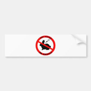Autocollant De Voiture Aucun symbole d'expérimentation animale