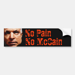 Autocollant De Voiture Aucune douleur, aucun McCain