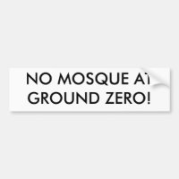 AUCUNE MOSQUÉE À POINT ZÉRO !