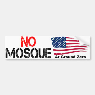 Autocollant De Voiture Aucune mosquée à point zéro