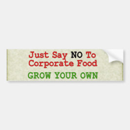 Autocollant De Voiture Aucune nourriture d'entreprise