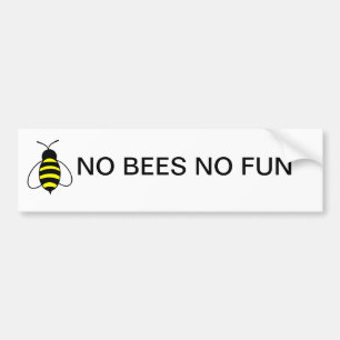 Autocollant De Voiture AUCUNES ABEILLES AUCUN adhésif pour pare-chocs