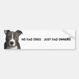 Autocollant De Voiture Aucuns chiens du mauvais. Juste mauvais