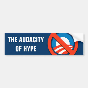 AUTOCOLLANT DE VOITURE AUDACE DE L'EXAGÉRATION BUMPERSTICKER